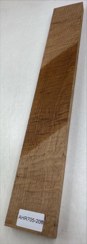 Neck Sycamore / European Maple, curly, roasted "Caramel" - Unique Piece #208